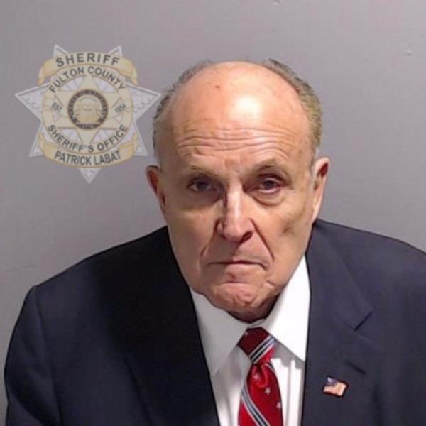 Giuliani's mugshot from Fulton County, Georgia.