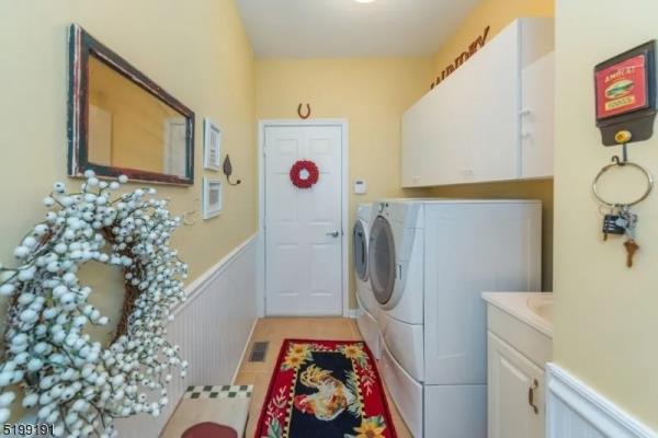 The laundry room.