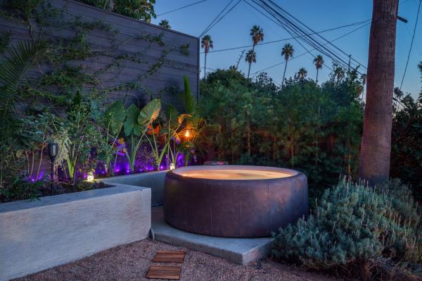 The hot tub.