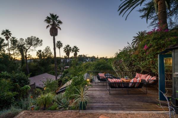 An evening view from the deck.