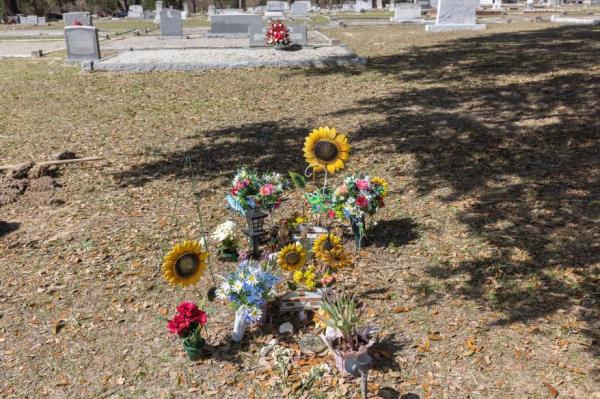 Another shot of the graves.