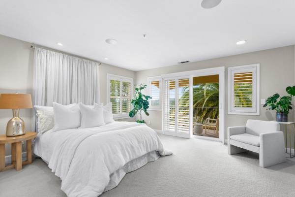 One of three bedrooms.