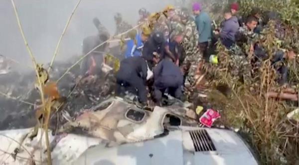 A Yeti Airlines plane carrying 72 people crashed in Nepal on Sunday.