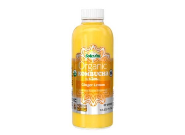 solevita organic ginger lemon kombucha