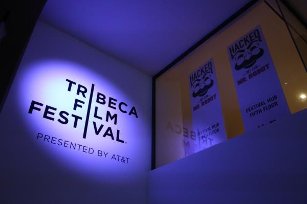 Tribeca Film Festival sign