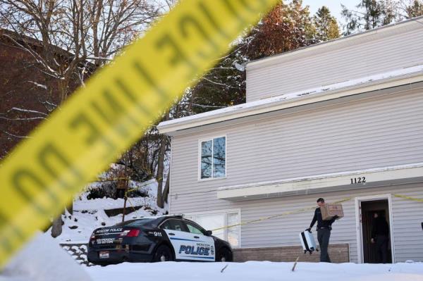 Bethany Funke and Dylan Mortensen were home at the time of the murder and were not harmed.