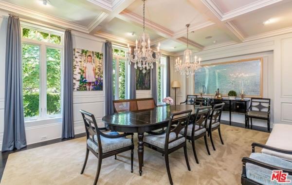 The formal dining area.