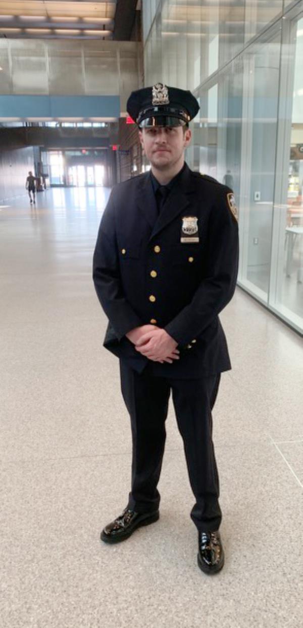 Michael McCarthy, the 25-year-old set to graduate from the academy on Mo<em></em>nday and further his family's law enforcement legacy. 