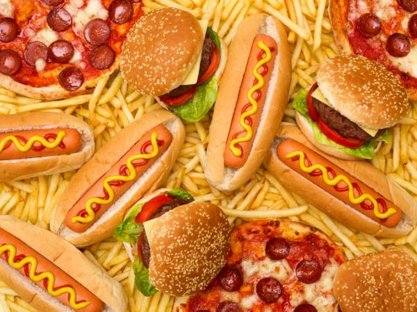 Junk food pile