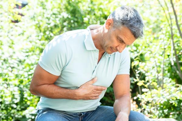 Portrait Of A Mature Man Havin<em></em>g Heart Attack