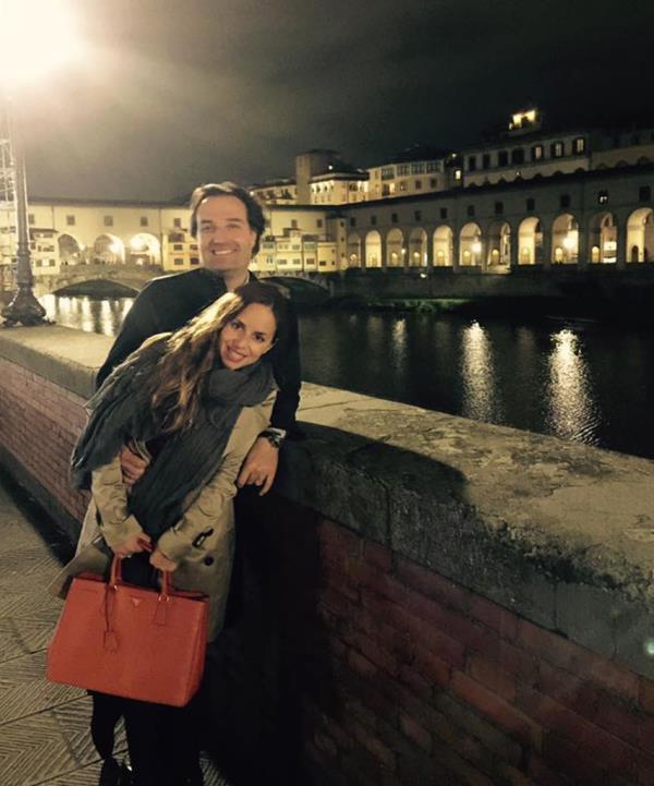 Bryan and Ana Walshe pictured during a trip together. 