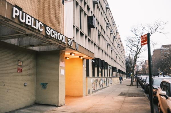 An exterior shot of PS 30