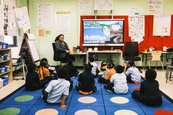 A science class at Success Academy Harlem 2 on Feb. 17.