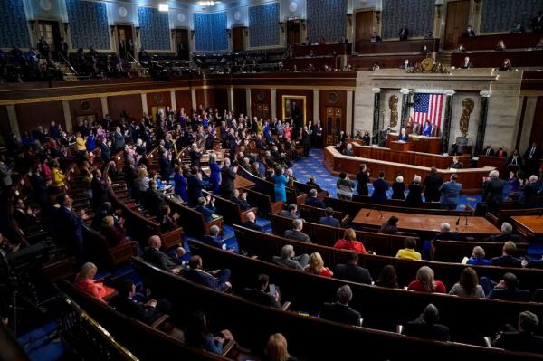 President Joe Biden gives the 2022 State of the Unio<em></em>n address