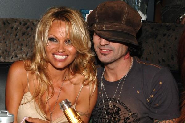 Pamela Anderson and Tommy Lee during Rokbar Hollywood Grand   Opening Party at Rokbar in Hollywood, California, United States. 