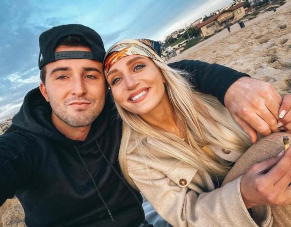 Messina with girlfriend Nicole Kramer.