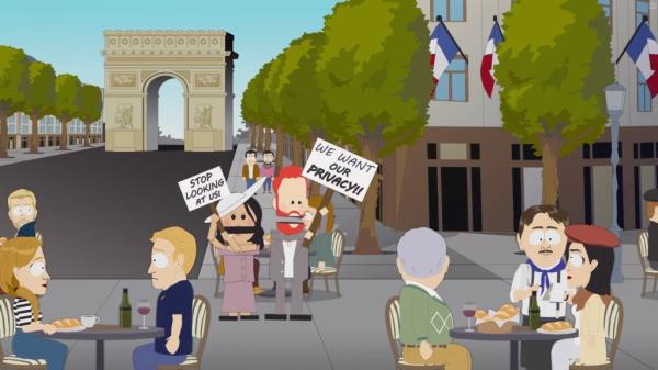 Prince Harry and Meghan Markle have been roasted by South Park.</p>

<p>　　