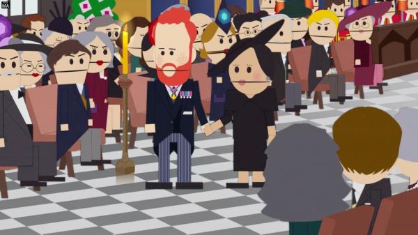 Prince Harry and Meghan Markle have been roasted by South Park.</p>

<p>　　