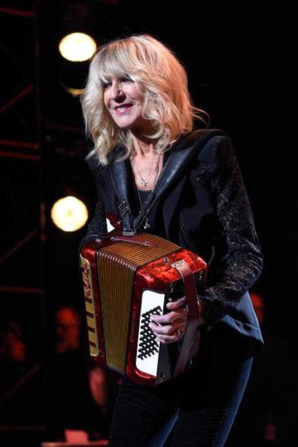 McVie on stage at Radio City in 2018.