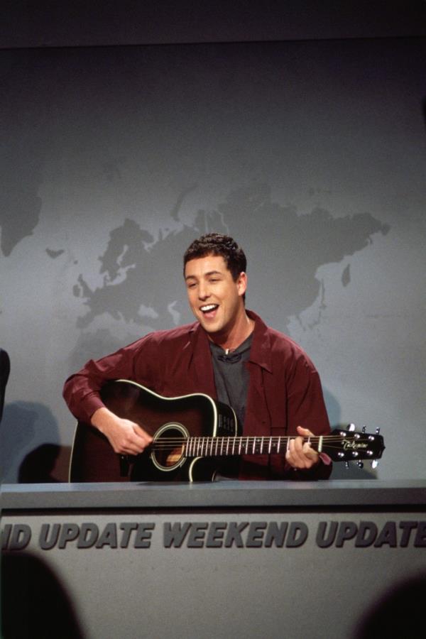 Sandler performing 