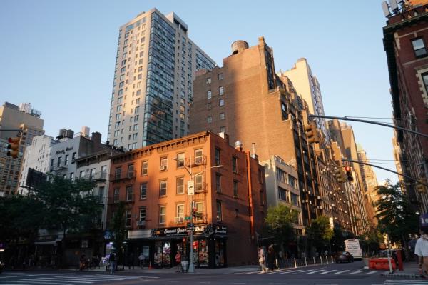 A general view of New York City apartment buildings in the Midtown West section of New York.