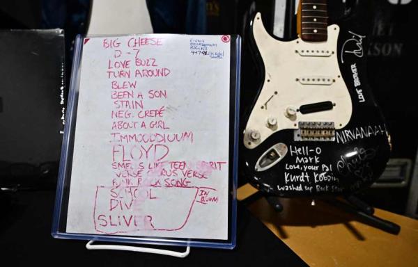 Nirvana's set list from the band's debut performance of their breakthrough hit 