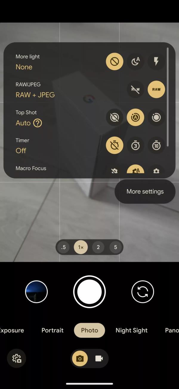 Google Camera redesign Pixel 8