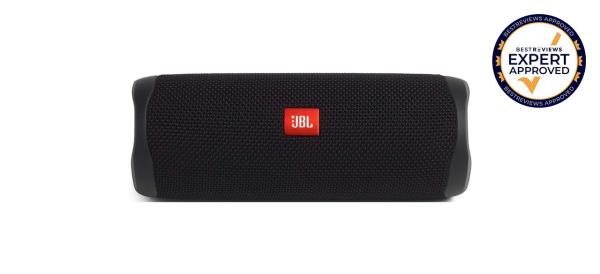 Portable speaker on white background