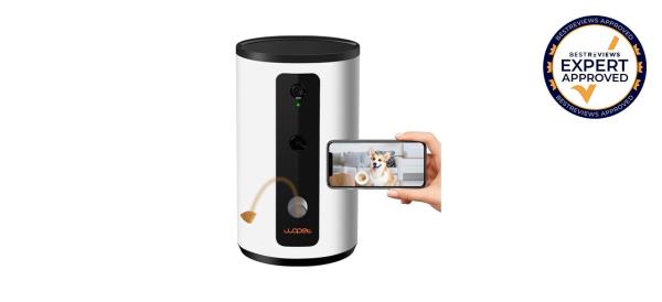 Dog camera on white background