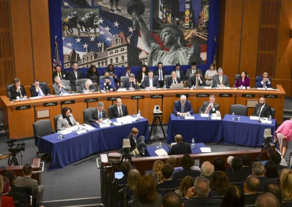 New York Gov. Kathy Hochul's Chief Judge of the Court of Appeals nominee, Hector D. LaSalle, gives testimony to the Senate Judiciary Committee Wednesday, Jan. 18, 2023, in Albany, N.Y. 
