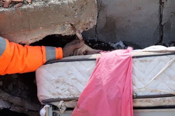 The teenage girl died in her bed after being crushed by a huge slab of concrete. 