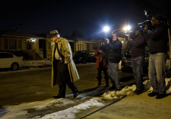 Ald. Edward Burke returns to his Southwest Side home on Nov. 29, 2018, after federal raids on his offices earlier in the day. 