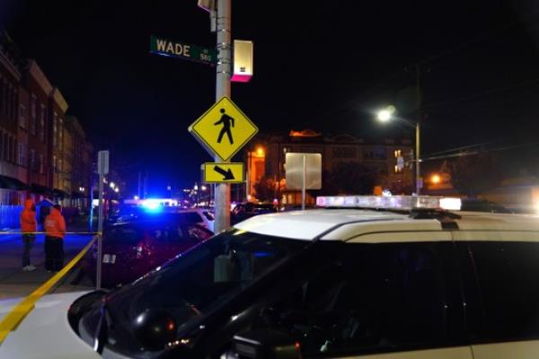 Cincinnati Police investigate a shooting that left one dead and five injured, some of whom are juveniles, Friday, Nov. 3, 2023, in the area of Jo<em></em>nes and Wade streets in the West End neighborhood of Cincinnati. Police Chief Col. Teresa Theetge said one person died at the scene of the shooting and another five people were injured and taken to area hospitals. She co<em></em>nfirmed some of the victims were under the age of 18.