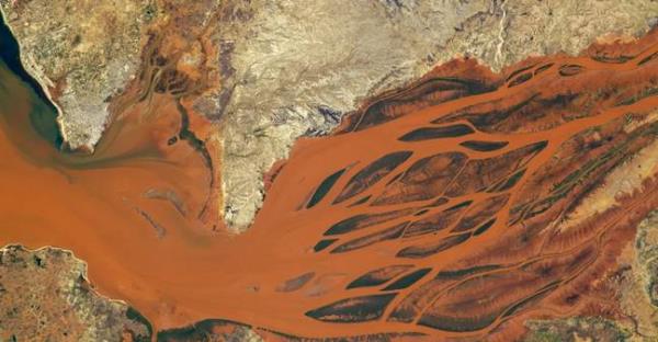 Betsiboka River Delta in Madagascar. Credit: ISS/NASA