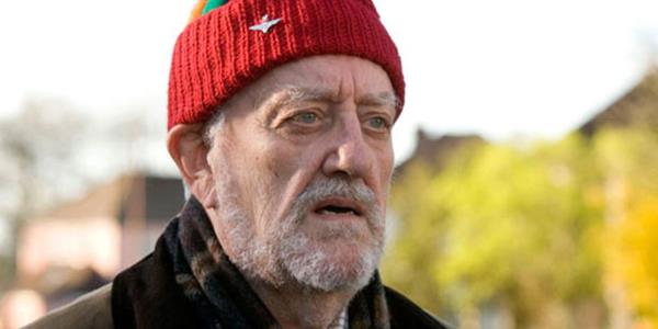 Bernard Cribbins as Wilfred Mott Looking Serious in Doctor Who