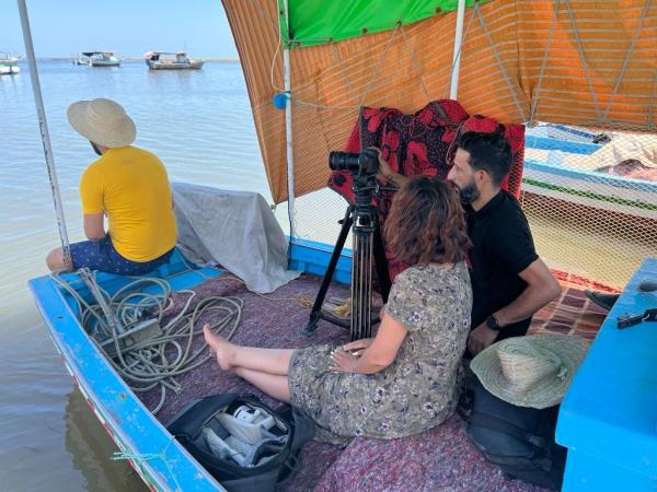 Co<em></em>nducting an interview with one of the secret immigration coordinators. | Photo: Rashdi Khazir