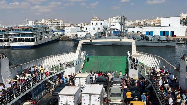 The transport ship between Sfax and Kerkennah. | Photo: Rashdi Khazir