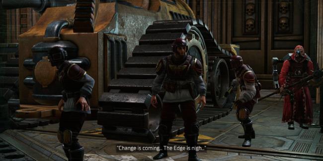 warhammer rogue trader rebel saying that change is coming