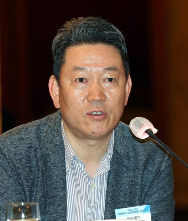 Hyundai　Motor　CFO　Seo　Gang　Hyun　has　been　appointed　CEO　of　Hyundai　Steel　(File　photo　by　Moon-Chan　Hur)