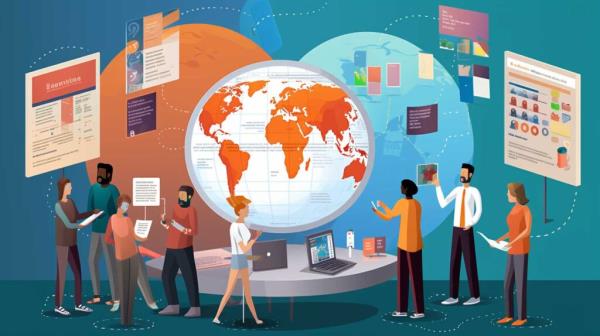 Co<em></em>ncept illustration of researchers analyzing data. Image credit: Nicole Smith, made with Midjourney