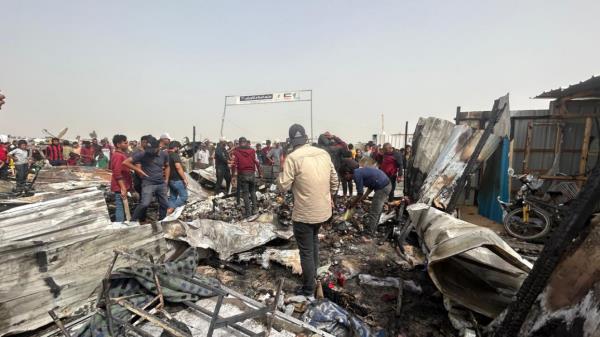 Aftermath of Rafah massacre