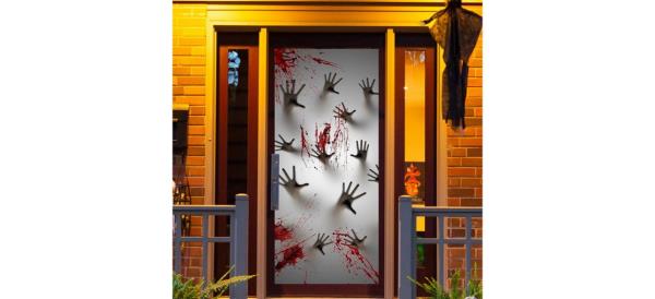 Best Joyin Halloween Haunted House Window Door Cover