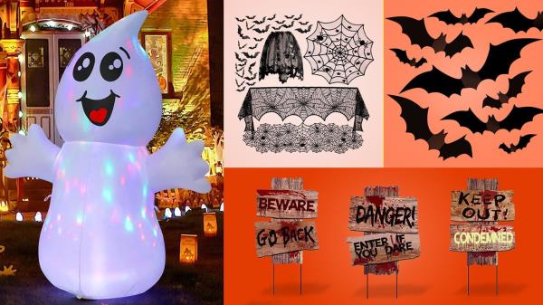 Best Goosh 5-Foot Halloween Inflatable Outdoor Cute Ghost